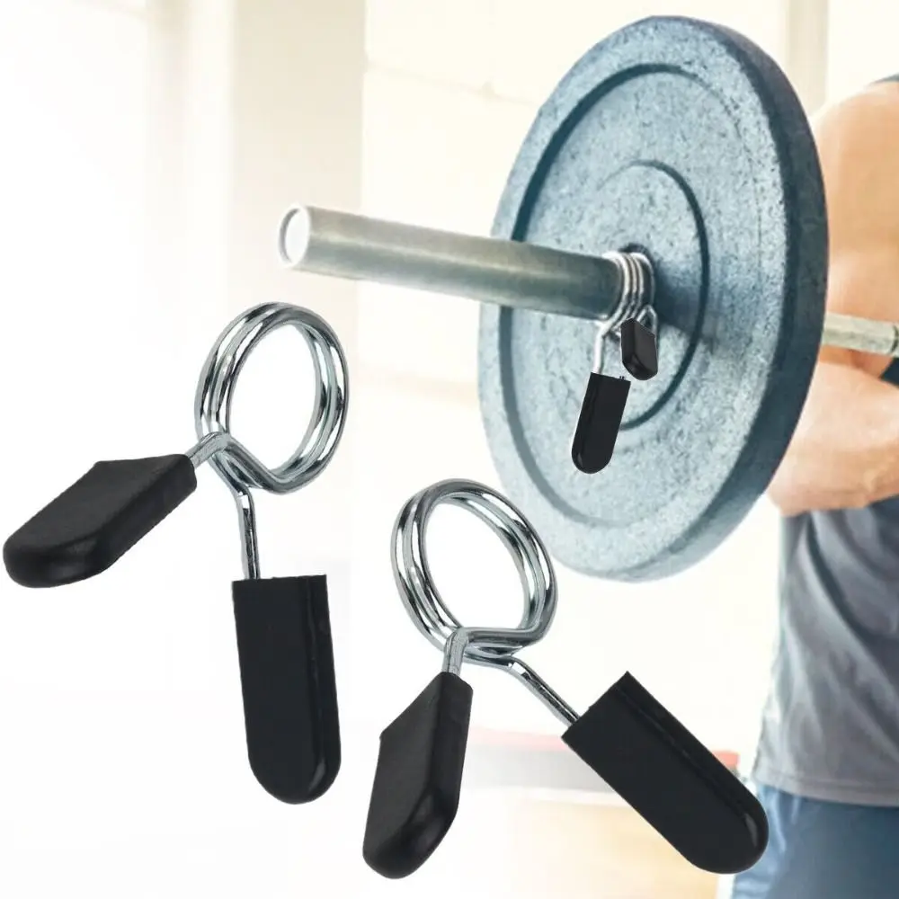 Dumbbell Lock Clamp Spring Clamp Collars Spring Collar Clips Stainless Steel Dumbbell Lock Exercise 25/28/30mm