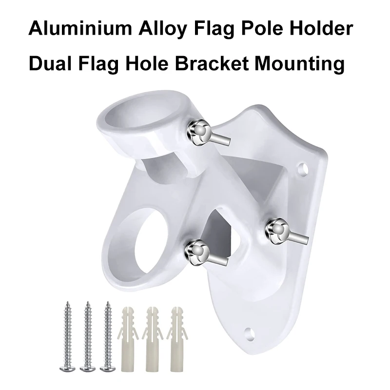ANLEY MultiPosition Black Aluminum FlagPole Bracket The Home Depot