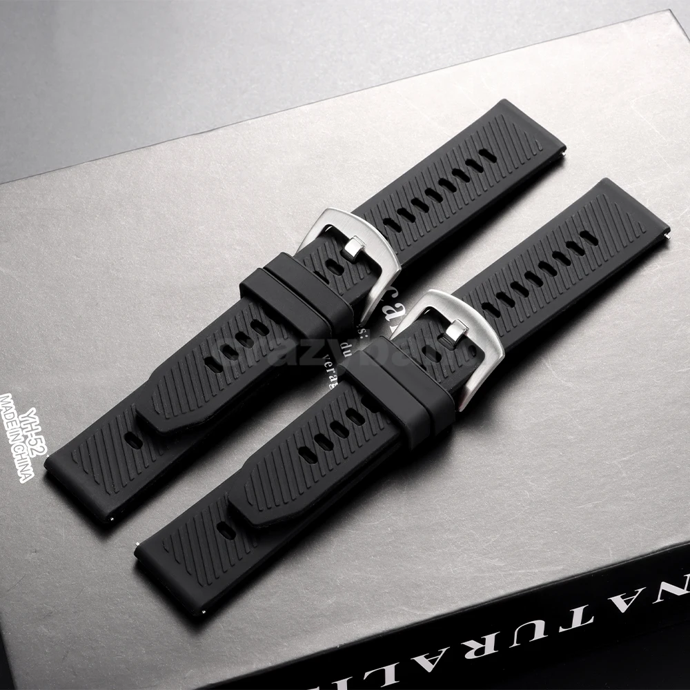 Extended Silicone Watch Band – Quick Release Sport Strap