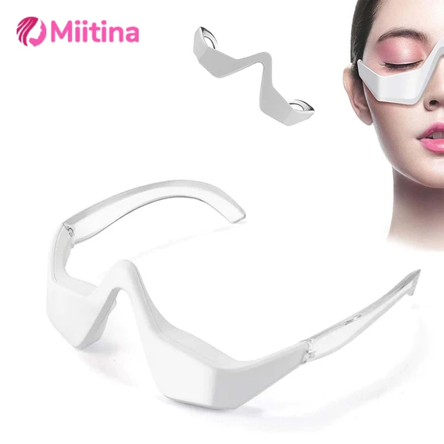 3D Eye Massager Eyes Anti-Aging Red Light Therapy Hot Compress Eyes Fatigue Relief Lighten Dark Circles Eye Fine Line Beauty
