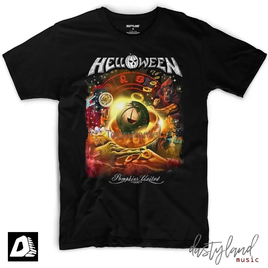 T-shirt Helloween & Heavy Metal - Personnalisable - Fabriqué En Italie (coton) - Tailles XS à XXL
