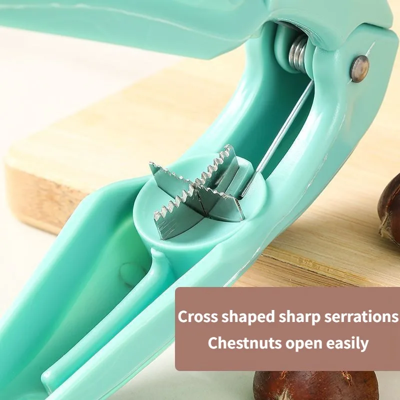 Nut Sheller Nut Cracker Chestnut Peeler Chestnut Cracker Universal Nut Opener Clip Cross Sawtooth Knife Size