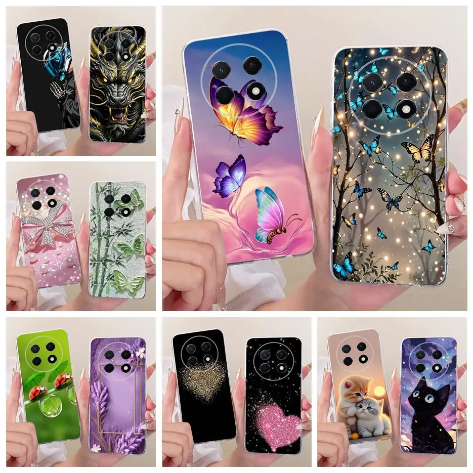 Luxury Butterfly Painted Soft Silicone Case - Elegant Protective Cover