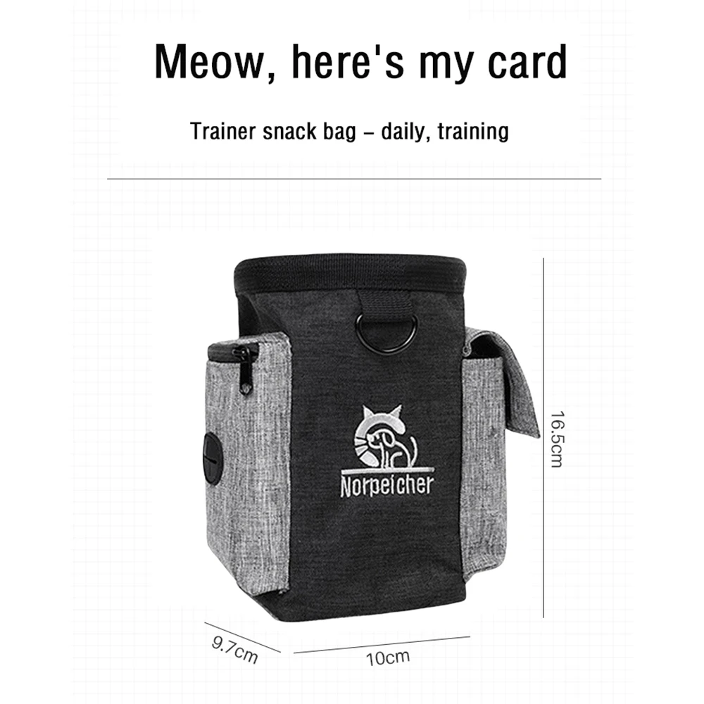 Dog Training Waist pack Outdoor Dog Food Bag Pet Training Kit Dog Treats Reward Waist bag can carry Pet Garbage Products dog treat bag