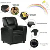 Sofa Recliner Couch Armchair W/Footrest Cup Holder Living Room Bedroom New 5