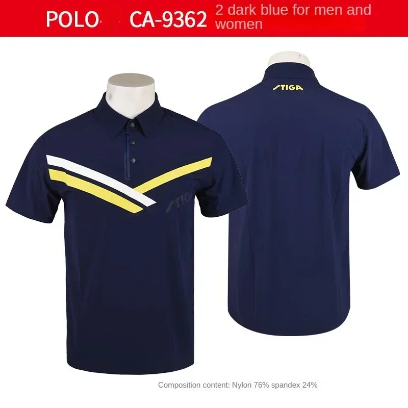 national team stiga Sport jersey Table tennis jersey men women t-shirts T shirt Badminton bottom quick dry top