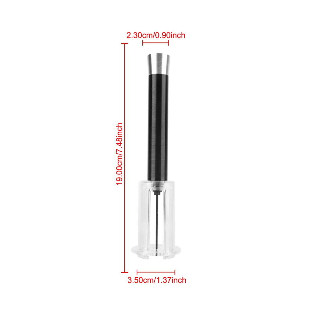 Bar Accessories Stainless Steel Pin Air Pump Wine Bottle Opener Easy Cork Remover Safe Portable Air Pressure Wine Corkscrew