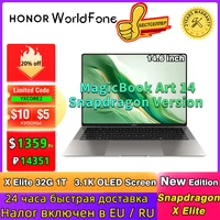 Honor MagicBook Art 14 Snapdragon Edition 1kg Ultra Thin Laptop X Elite 32G 1T 3.1K Eye Screen Notebook 1