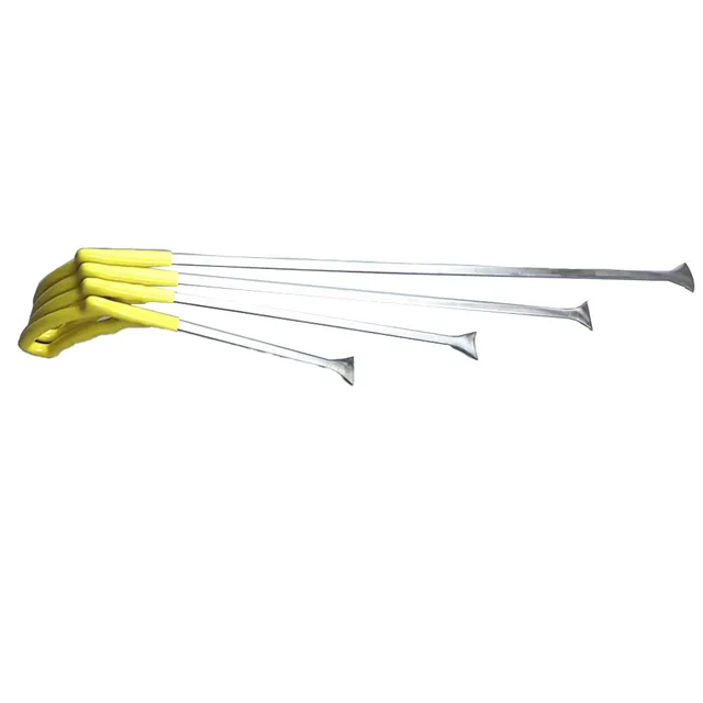 PDR Car Paintless Dent Repair Tools Crowbar Bar Push Rod Hooks Automotive Hand Tool Silver Universal Fitment 21cm/31cm/41cm/51cm 4