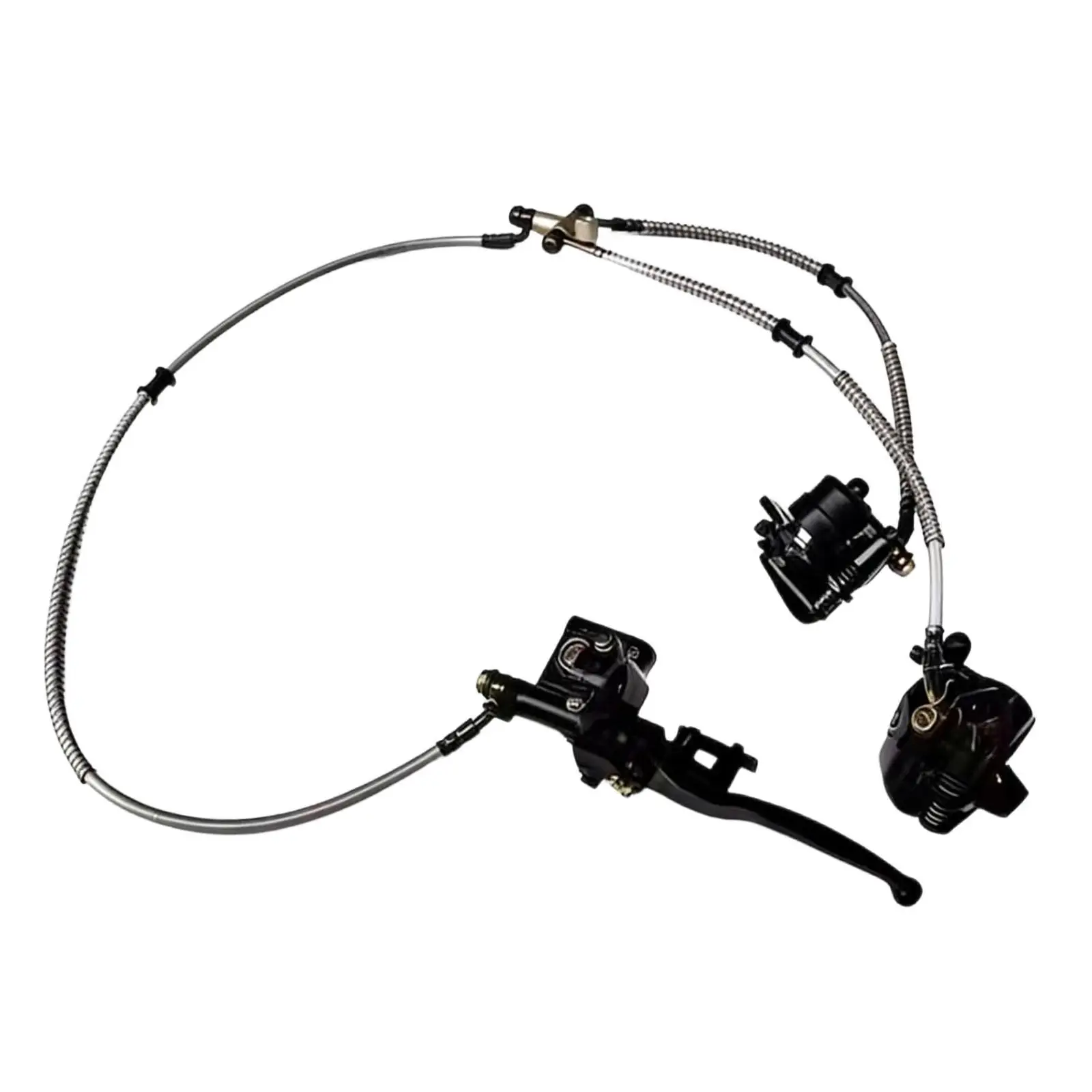 전면 트윈 브레이크 캘리퍼 마스터 실린더 어셈블리, 설치가 용이함, 골프 카트 액세서리용 고카트 브레이크 키트