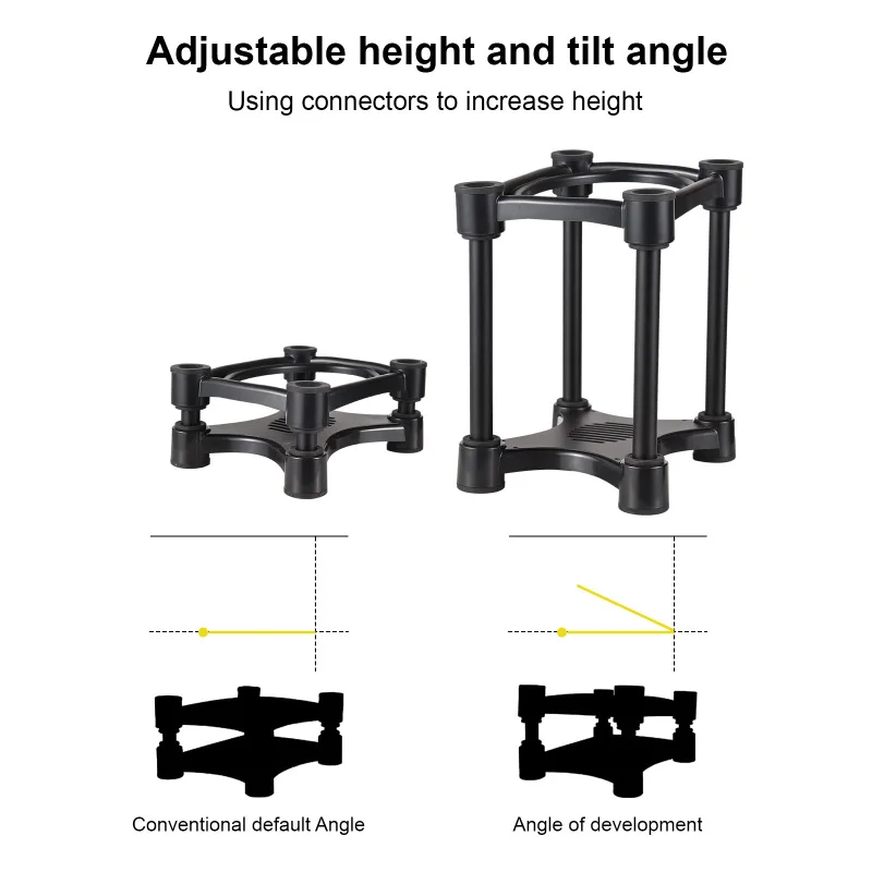 Desktop Speaker Stands Monitor Audio Bracket Shock