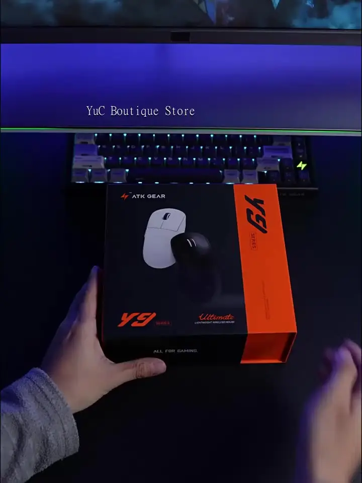 New ATK Y9 Pro Max Ultimate PAW3950UItra Gaming Mouse Master