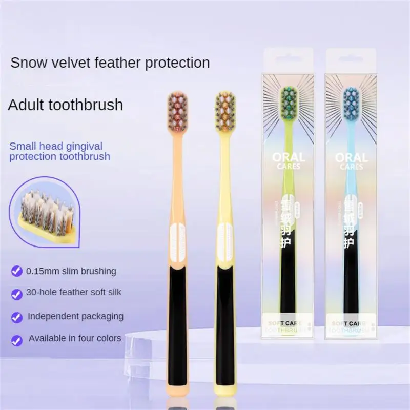 

Non-slip Toothbrush Independent Packaging Safe And Practical Anti-slip Handle Easy To Hold No Burrs Gum Health Soft Toothbrush