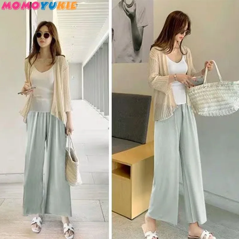 wide leg  Maternity Pants For Pregnant Women Trousers Casual Loose High Quality Jeans Pregnancy Pants Maternity Clothing