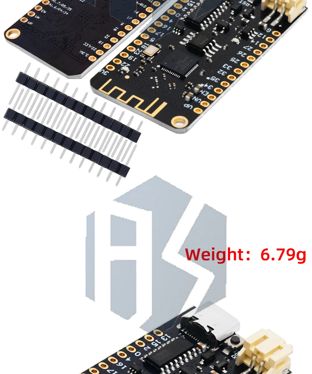 für WEMOS Lite V1.0.0 Wifi Bluetooth Entwicklungsboard Antenne ESP32 CH340 CH340G Rev1 MicroPython 4MB Micro USB für Arduino – Detail 5
