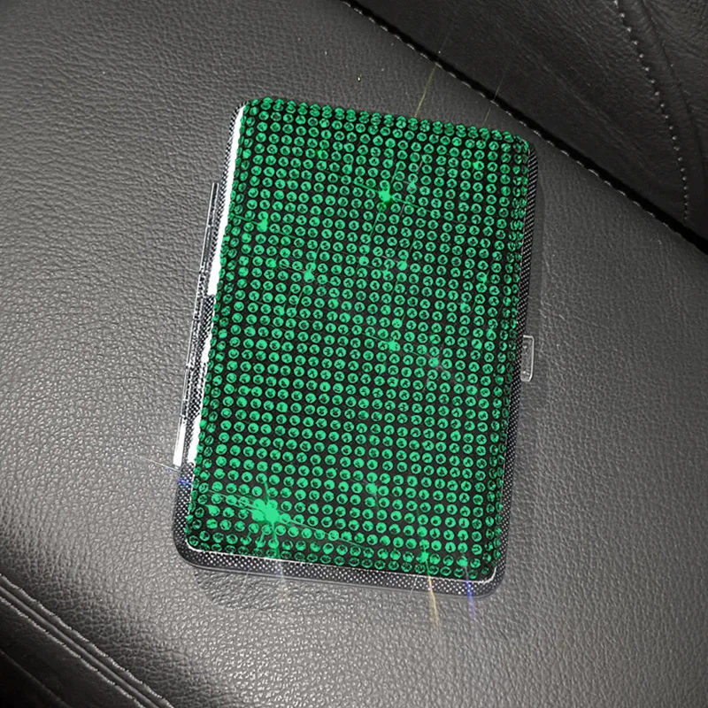 Elegant Rhinestone Luxury Cigarette Case Set - Premium Gift