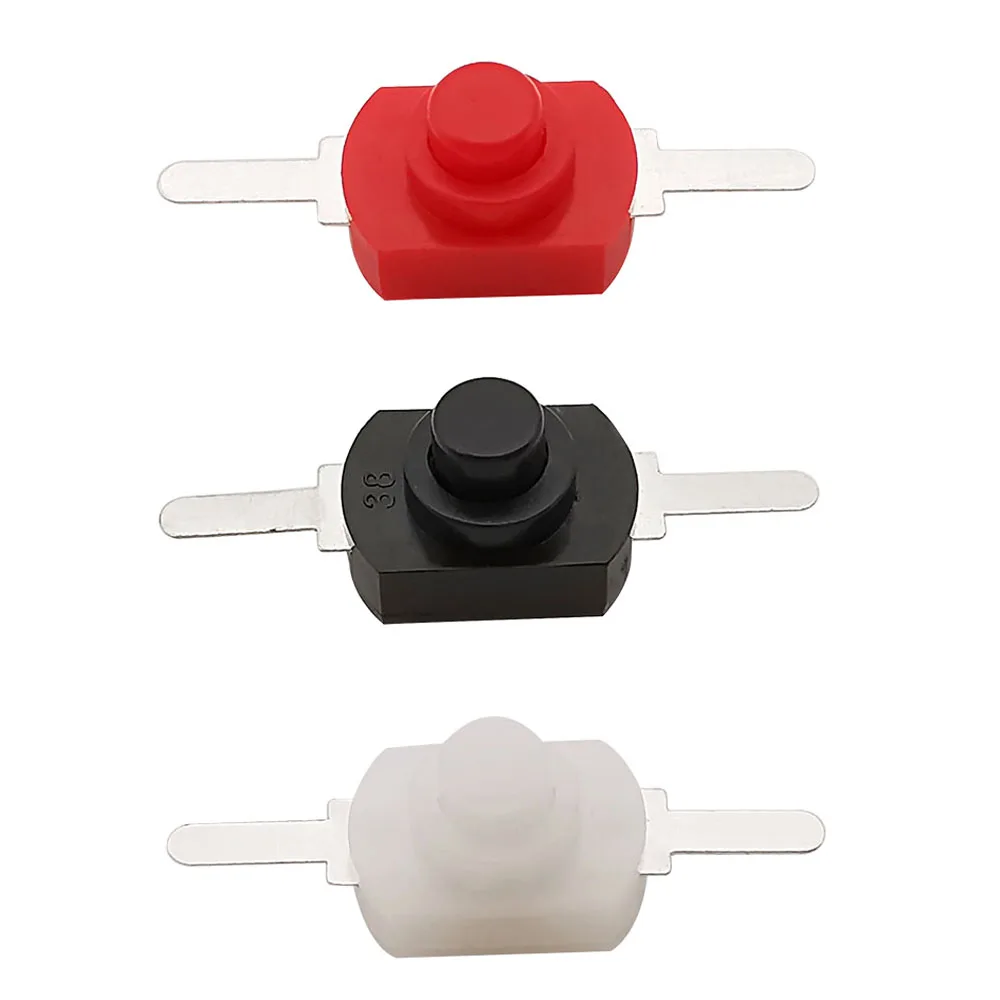 5Pcs/Lot DC 30V 1A Mini Push Button Switch 1208YD Self Locking DIY Electric Torch Flashlight Small Switches Micro On Off Switch