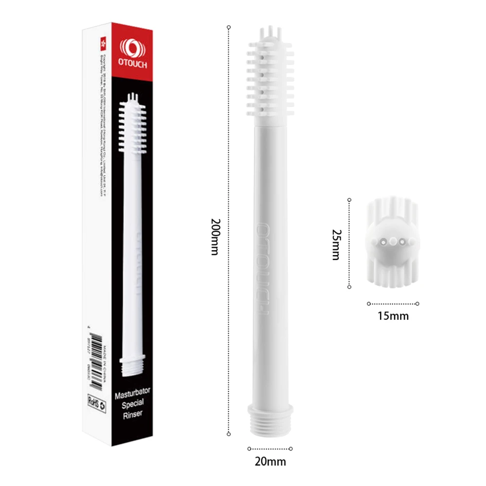 Silicone brush cleaner for masturbation cup pussy syringe douche