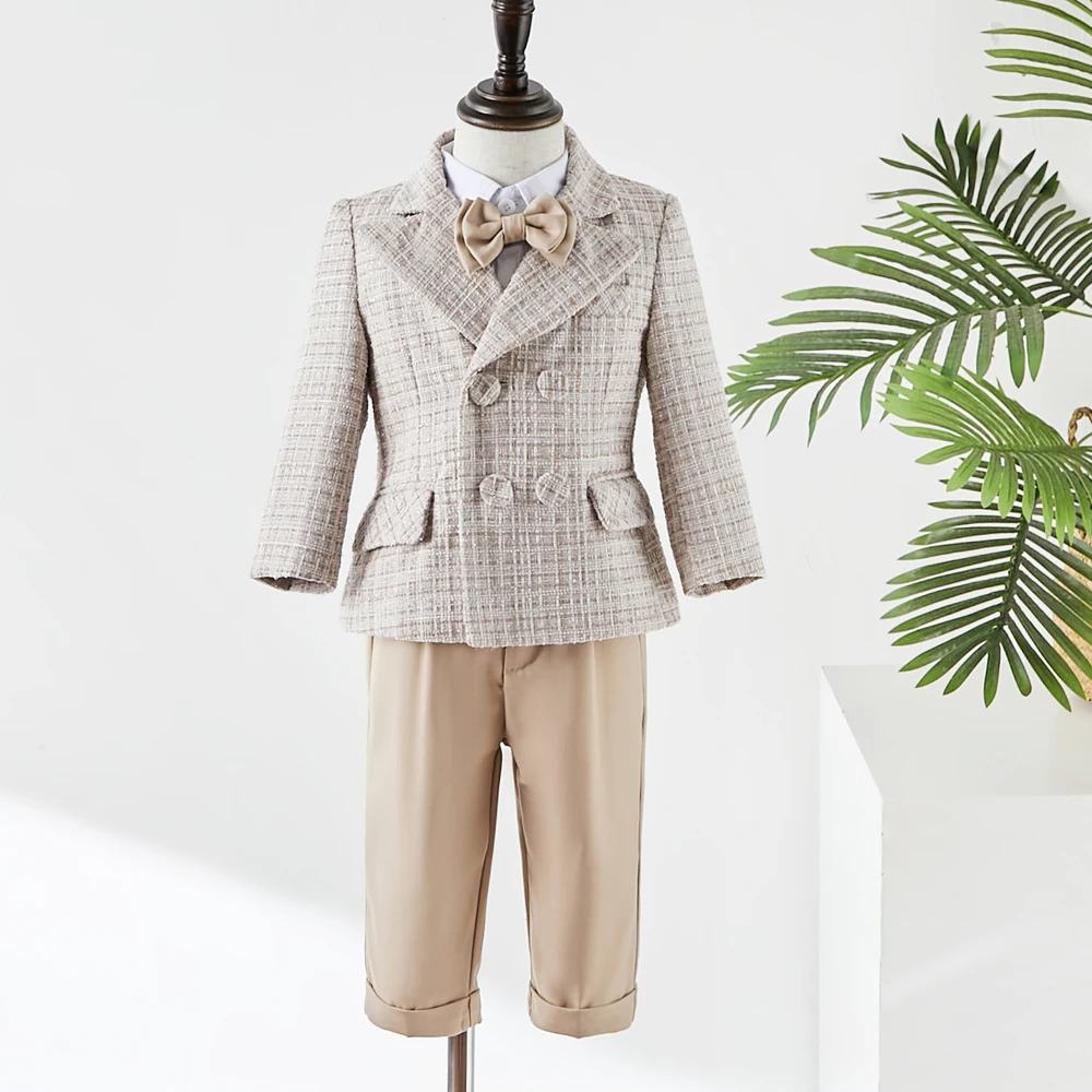 Boys Suits Boy Suit For kids Slim Fit 1-4 Year Birthday Formal Suit Set