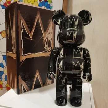 Bear brick400 % Jinx 마시멜로 서프 2G 어리석은 펑크 밴드 BE @ RBRICK 28cm, LOL 컬러풀 전기 도금 데스크탑 인형 트렌드 완구