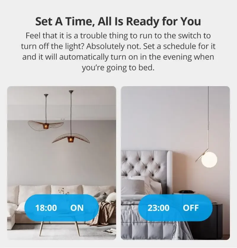 SONOFF TX Switches T2 T3 EU/UK/US Version WiFi Smart Wall Switch EWelink App Automation Control Work With Alexa Google Alice 433