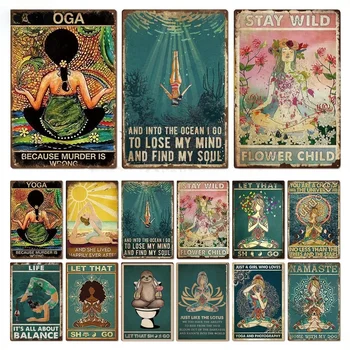 🕉️✨ Vintage Yoga Metal Signs – Zen-Inspired "It is what it is" Wall Art for Meditation & Mindful Living 1