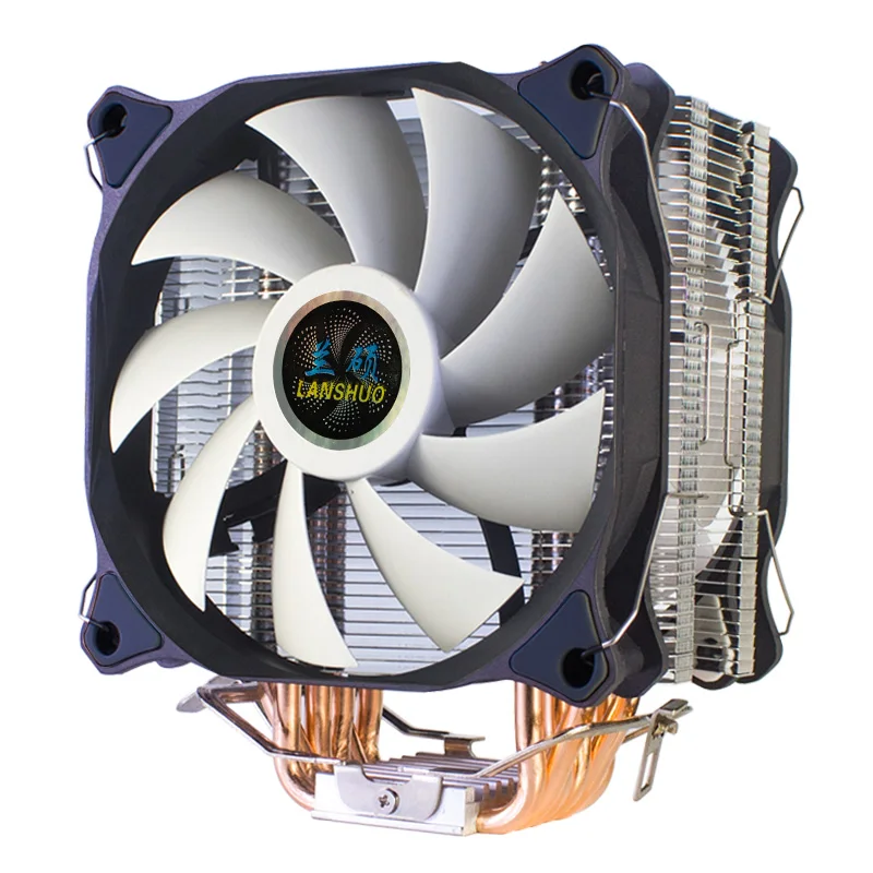 Cooler Tubos de Calor 120 mm Pinos Pwm Rgb para Intel Lga 1700 1200 1155 1356 1366 Amd3 Am4 Cpu Ventilador Refrigeração pc Quie X79 X99 2011 - Imagem 6