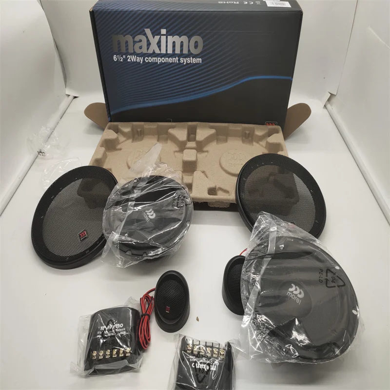 4 set Morel Maximo 602 Car Audio 6-1/2" 2-Way 120W Maximo Component Car Speaker Systetm Made In Israel For Any