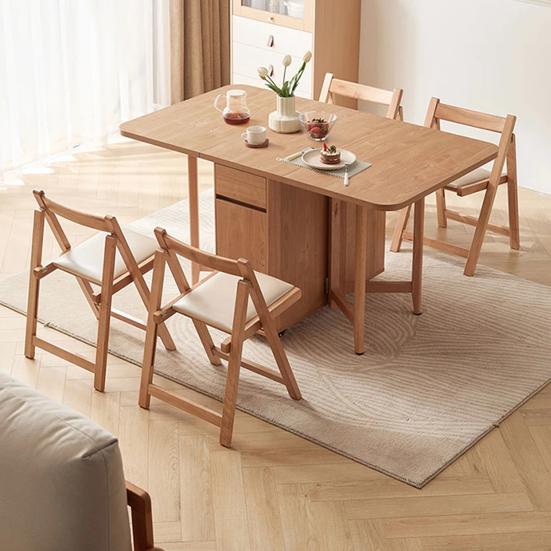 

Журнальный столик для гостиной, многофункциональные складные обеденные столы, большой деревянный раздвижной стол, складной прозрачный высокий