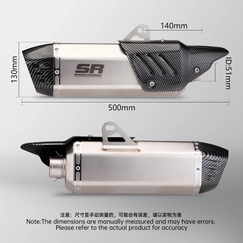 Voor CBR1000 Motorfiets Uitlaatpijp 51mm Inlaat Universele Motorfiets Voor CBR1000 Motorfiets Uitlaatpijp 51mm Inlaat Universele Motorfiets
