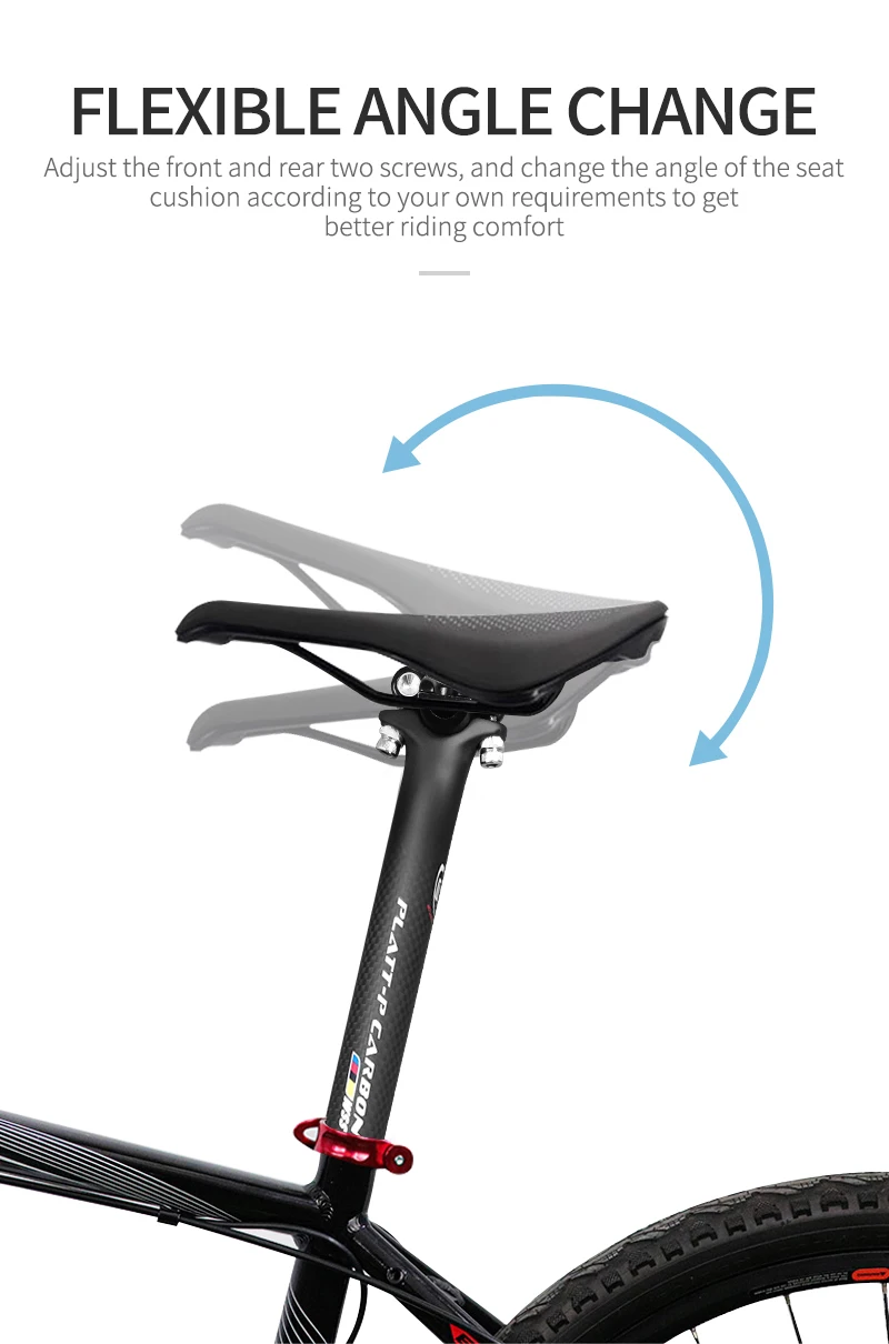 Carbon Fahrrad Sattelstütze 27,2/30,8/31,6mm Matte Schwarz MTB/Rennrad Sattelstütze Länge 280mm sitzrohr Fahrrad Teile – Detail 6