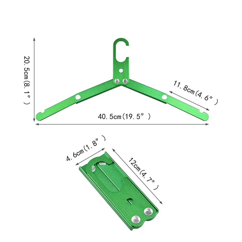Camping Clothes Multiple Folding Coat Hanger Portable Aluminum Alloy Drying Rack Space-saving Easy Storage Coat Stand For Home 6