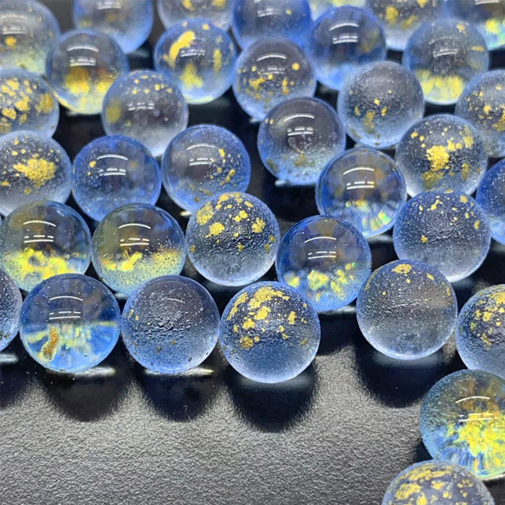 5-50Pcs Dia10mm 형광 크리스탈 공 빛나는 유리 공 물고기 탱크 홈 인테리어 DIY 어린이 장난감 수족관 장식품
