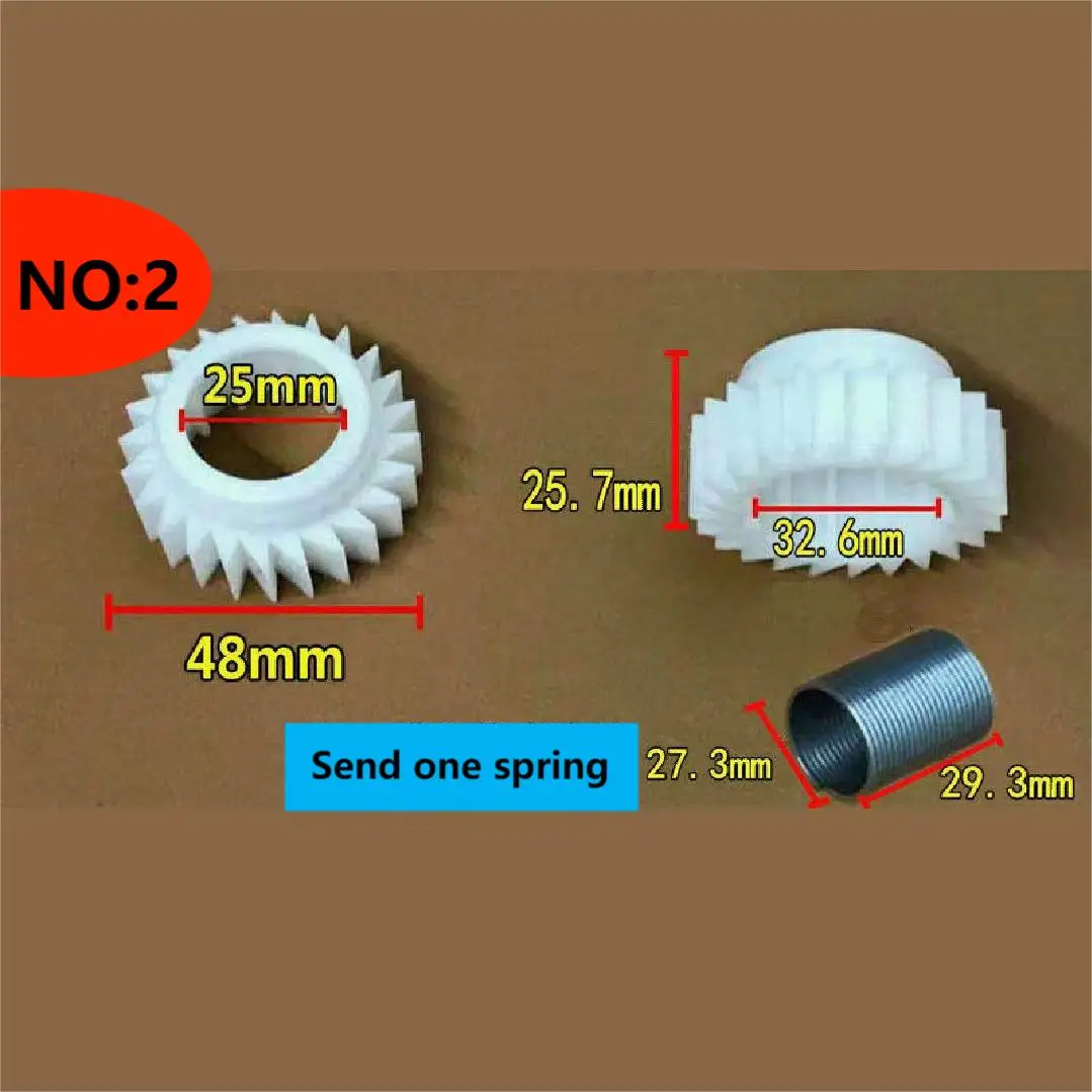 Washing Machine Clutch 1Pc Fully Automatic Washing Machine Clutch White Plastic Gear Ratchet Bidirectional Gear Spring Accessories