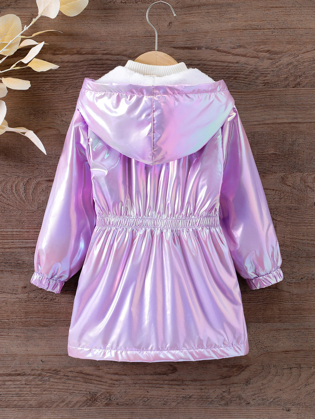 Girls Autumn and Winter Fashion Plus Fur Lining Trench Coat kids jacket,girls trench coats