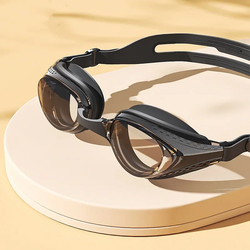 Lunettes de natation professionnelles HD étanches anti-buée ajustables pour sports aquatiques et plongée