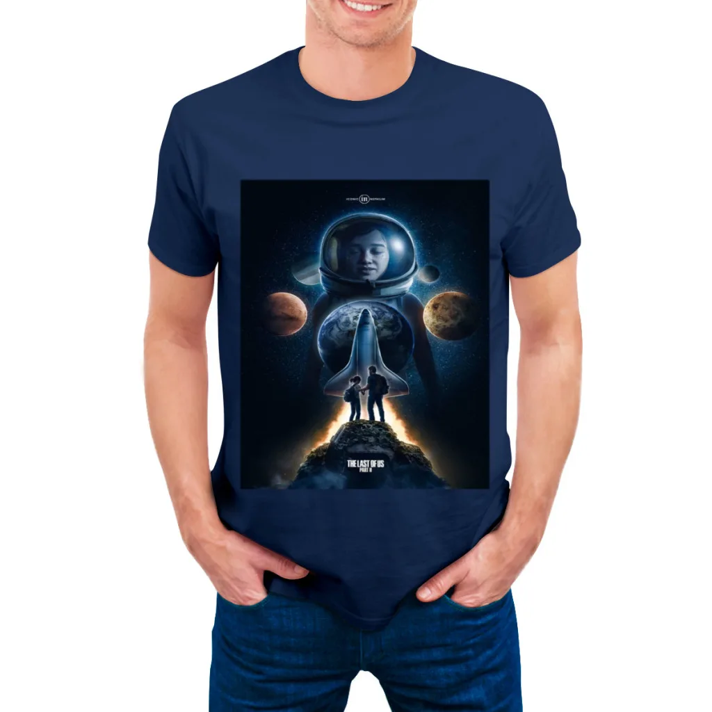 Camiseta de manga corta con cuello redondo y nueva camiseta de verano para hombre de The Last Of Us