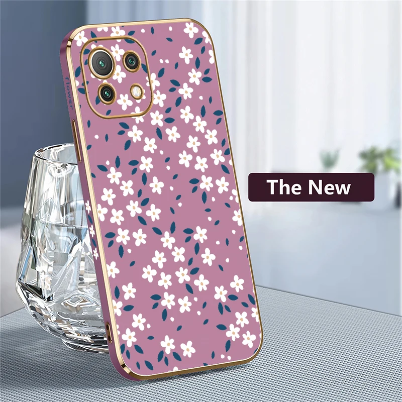 Floral Shockproof Soft Phone Case with Printed Design
