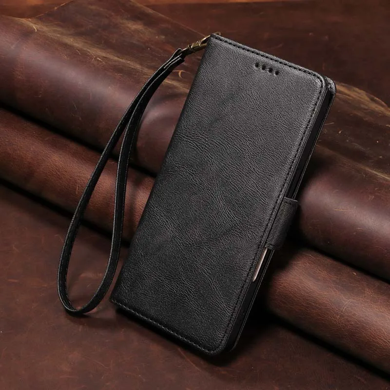 Leather RFID Flip Wallet Phone Case and Cover