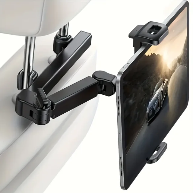 Universal Car Headrest Tablet Mount for IPads, and Cell Phones - Hands-Free Entertainment for Backseat Passengers
