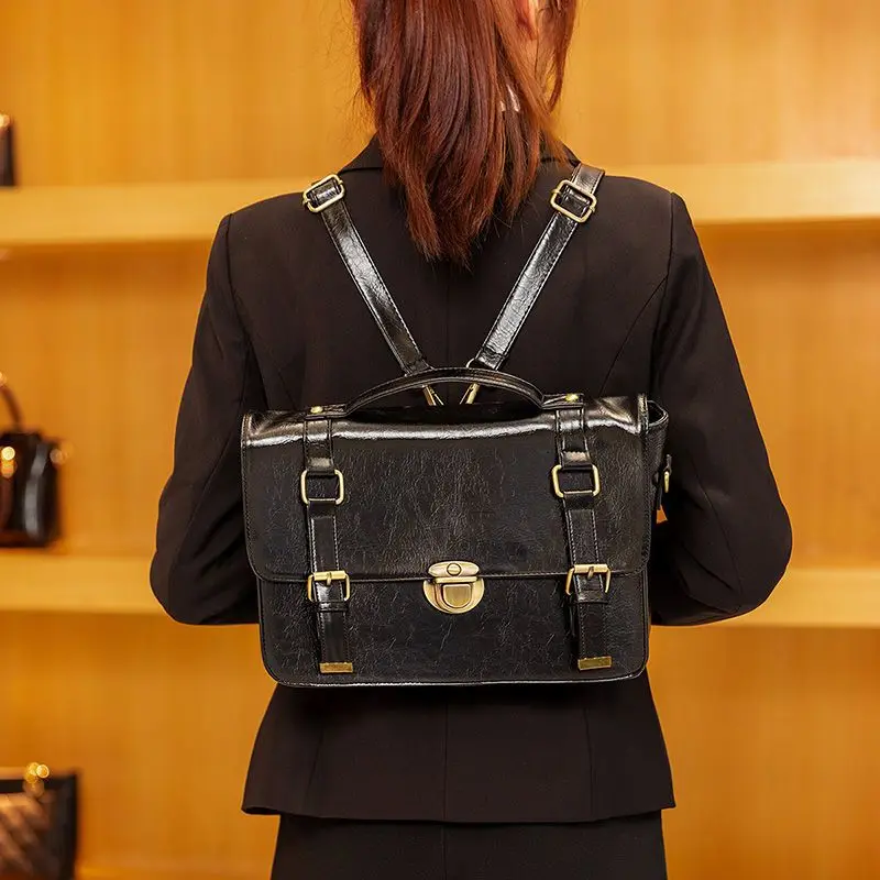 JIAERDI Vintage Black Y2k Messenger Bag Women 2025 New PU Leather Solid Crossbody Bags Ladies Retro Harajuku JK Handbags Female