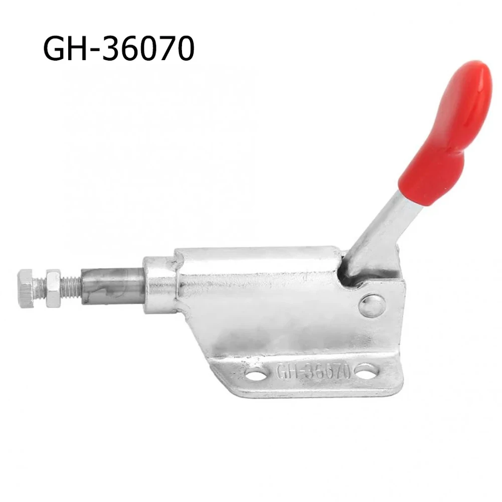 

GH-36070 Galvanized Iron Toggle Latch Push/Pull Quick Release Toggle Clamp Hand Fixation Tool Clamping Force 50Kg Clamp Hand Too