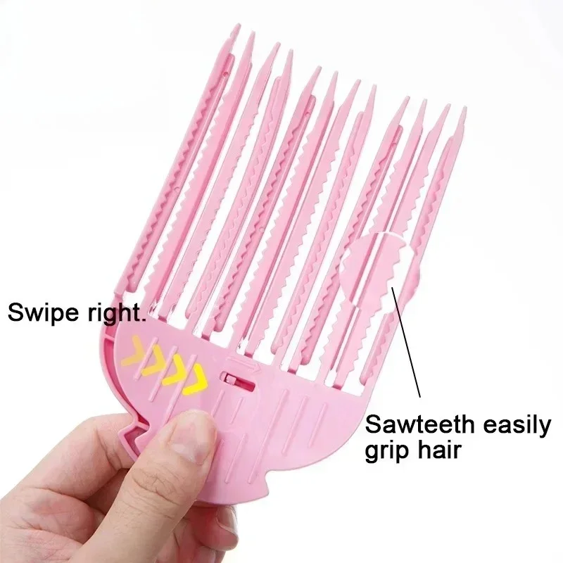 1/2개입 무열 헤어 컬링 클립, 자연스러운 볼륨과 질감을 위한 무열 DIY 헤어 스타일링 도구, 여성용