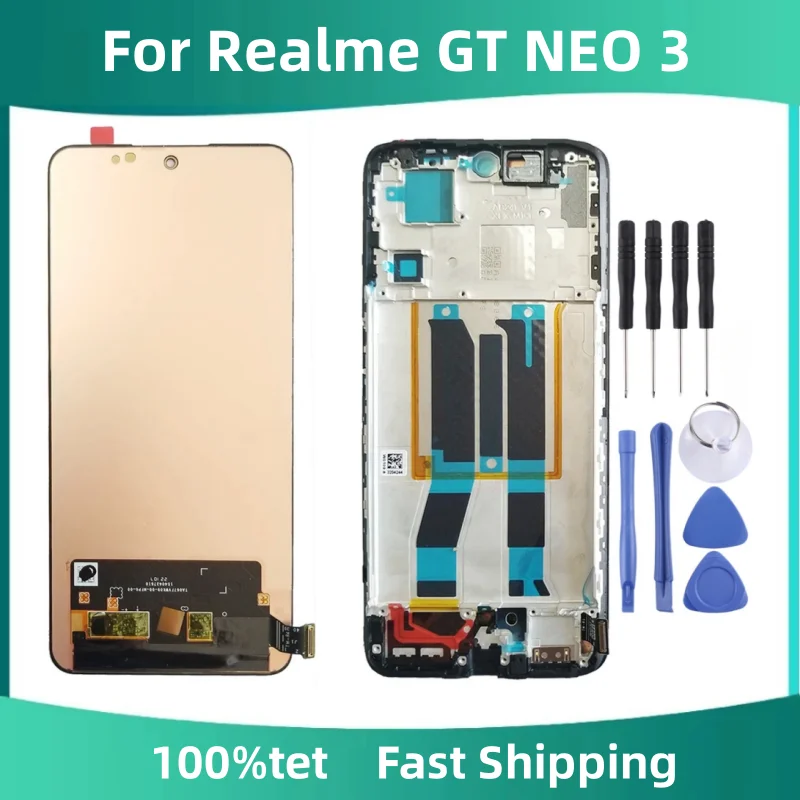 

6.7" For Realme GT NEO 3 RMX3561 RMX3560 RMX3563 LCD Display Touch Screen Digitizer Assembly Replacement