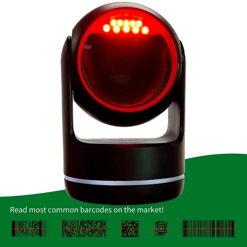 2D Omnidirectional Barcode Scanner QR Code Desktop Barcode Reader for Supermarket Auto Sense Data Matrix PDF417 Barcod Scanners