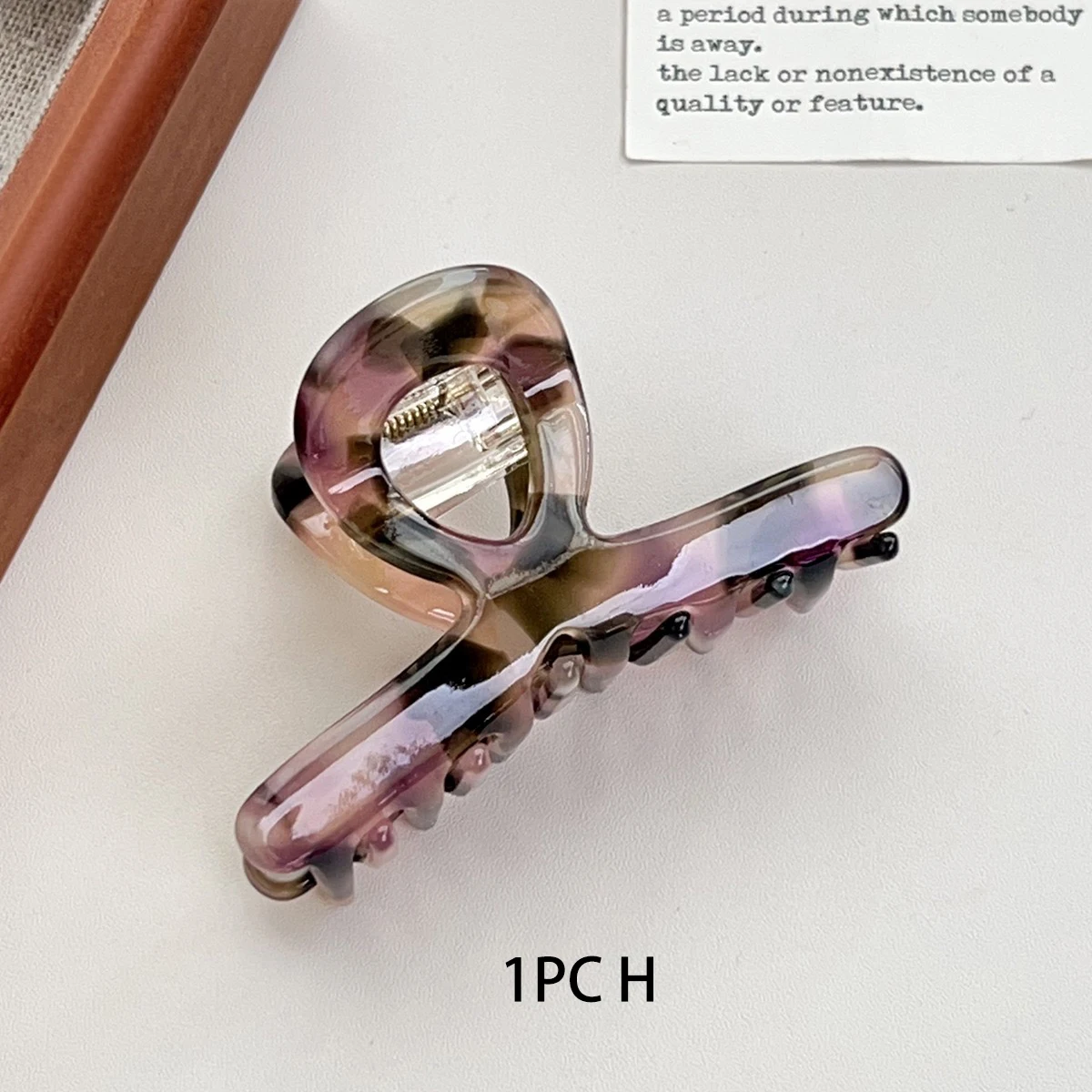 1 Stück High-End-Acetat-Greifklammer, modische und vielseitige Haarnadel, bunte Dopamin-Haargriff-Haar-Accessoire, Hochsteckfrisur-Haifischklammer – Detail 12