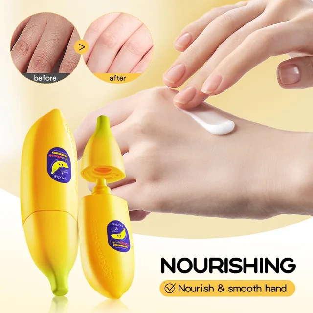 Banana squalane Anti-wrinkle Hand Cream Skin Soften Nourish Whitening Moisturizing Korean SkinCare Cracked Repair Product 5