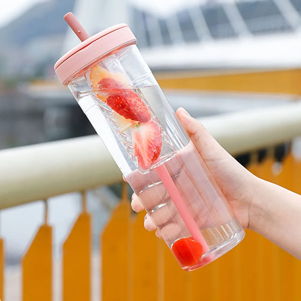 Summer Drinking Cup For Adults 550ml&450ml With Straw Ice