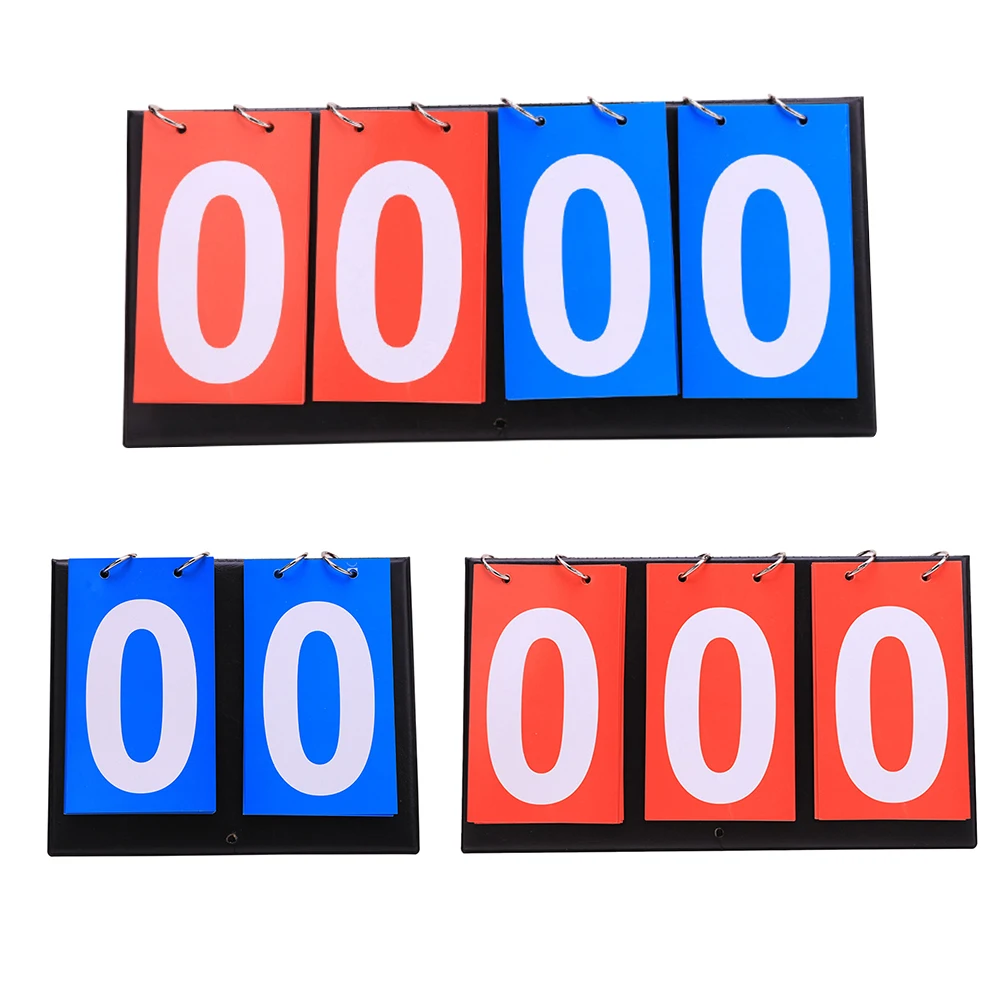 2/3/4 Digit Scoreboard Multifunctional Turn Points Board Tabletop Sports Scoreboard Football Volleyball Basketball Badminton