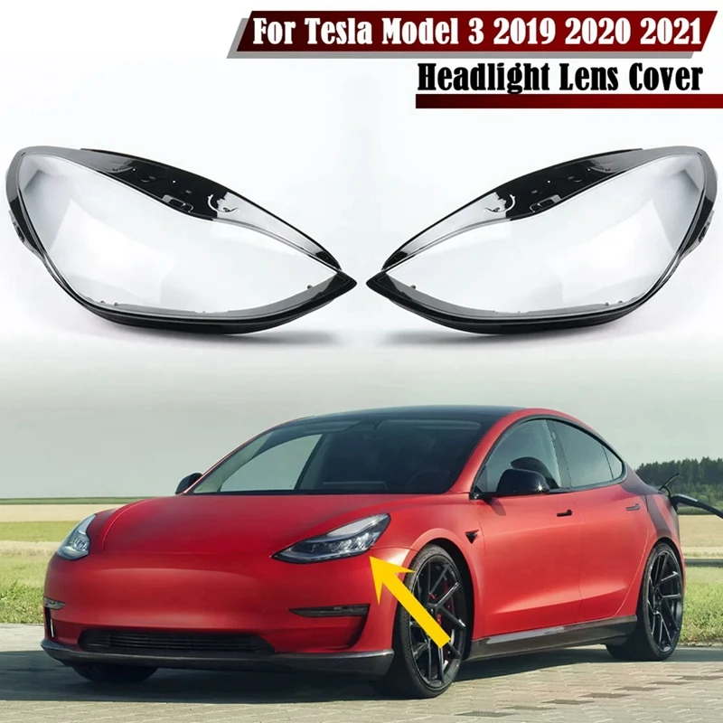 

Левая крышка для автомобильной фары, задняя крышка для передней фары, лампа-абажур, задняя крышка для Tesla Model 3 2019 2020 2021, замена